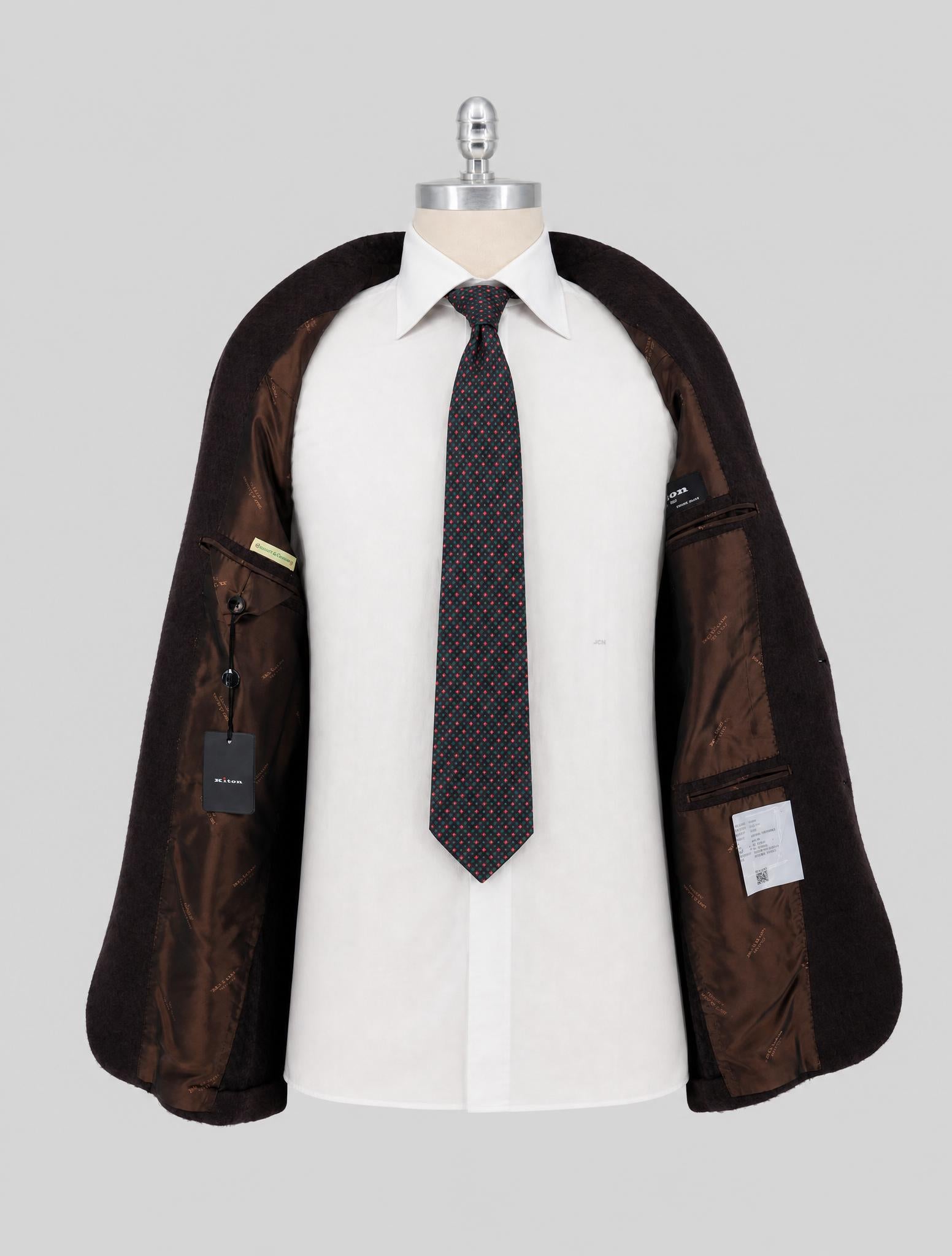 Kiton Brown Cashmere Blazer