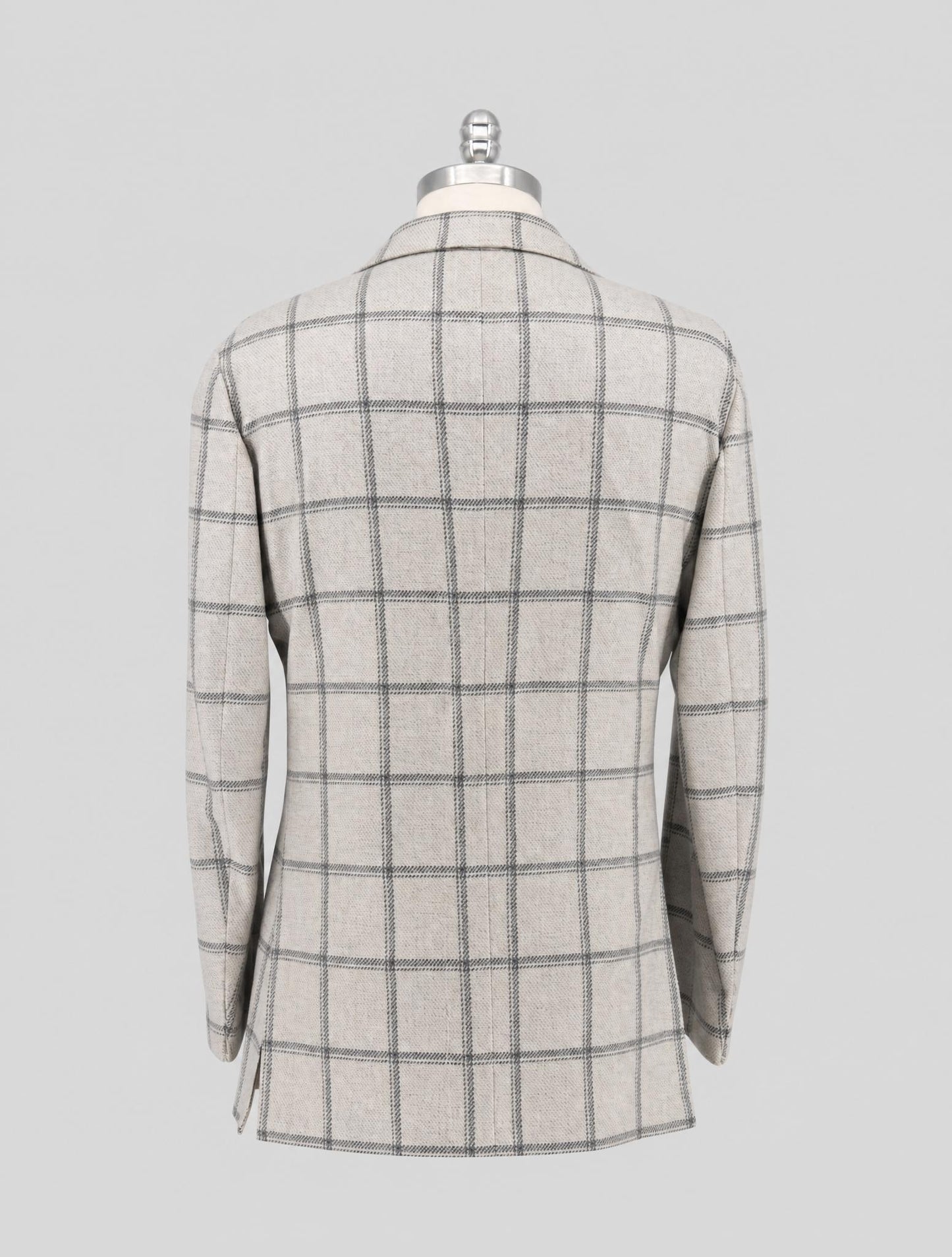 Kiton Gray White Cashmere Blazer