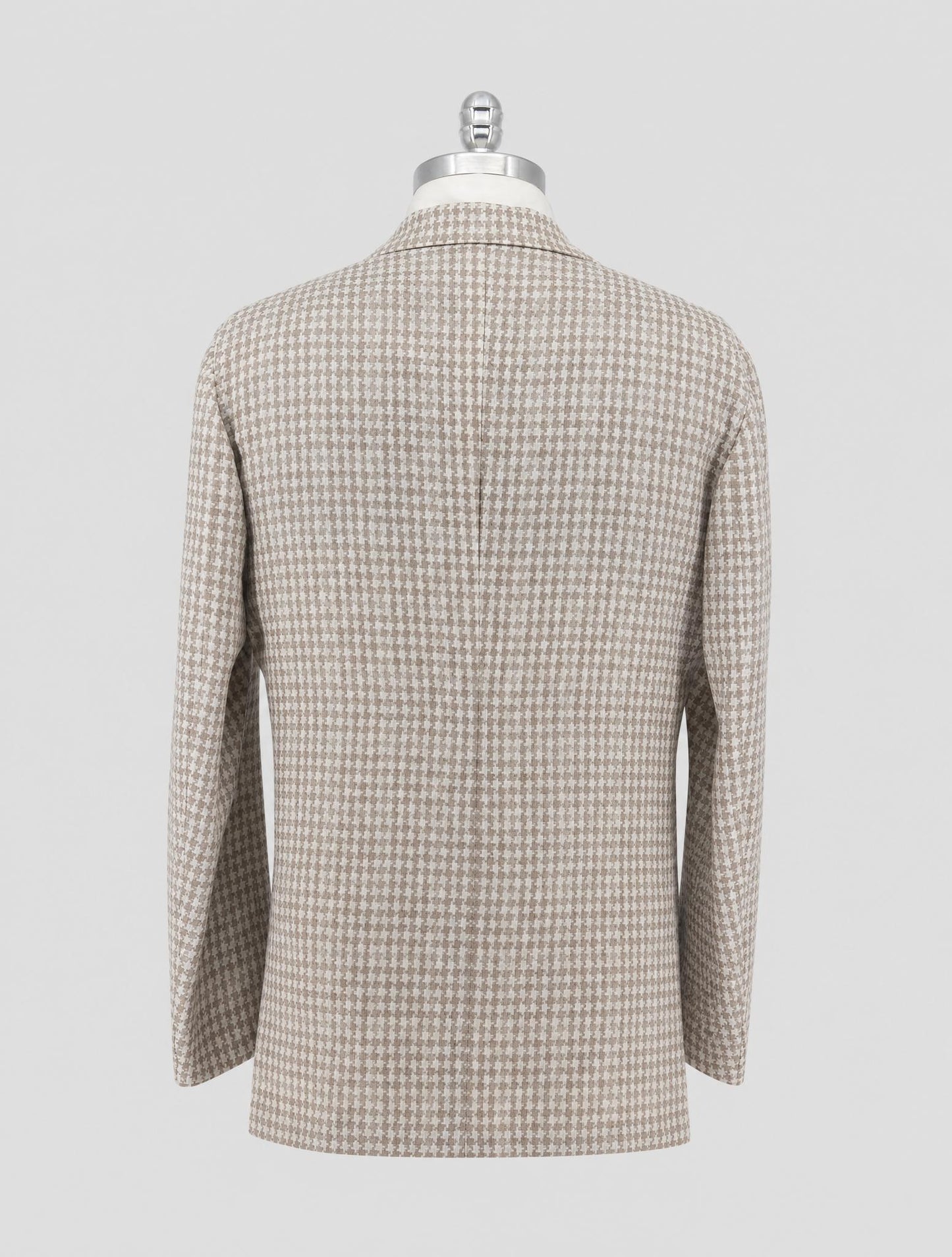 Kiton Brown Linen Cashmere Virgin Wool Blazer