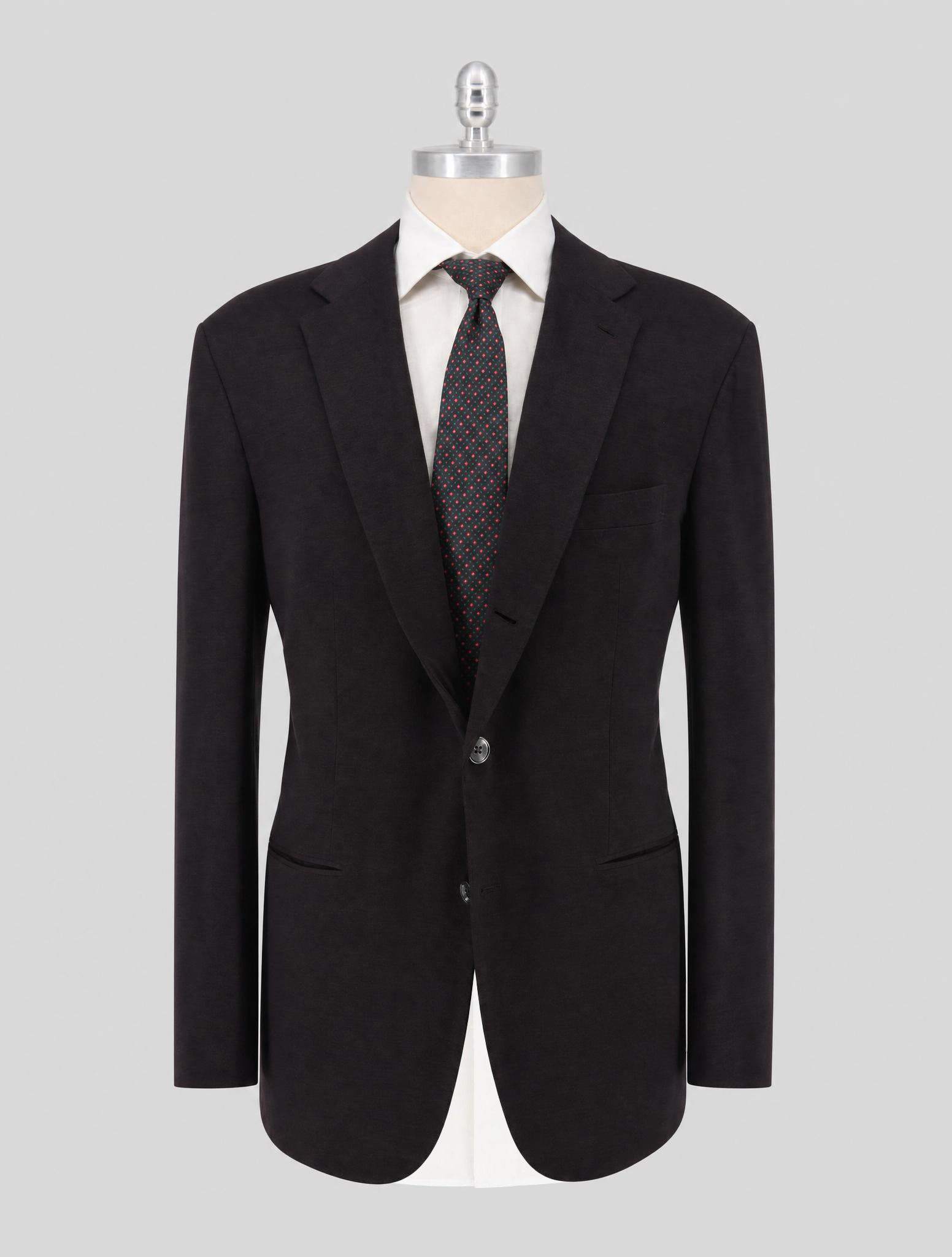 Kiton Brown Cashmere Silk Blazer