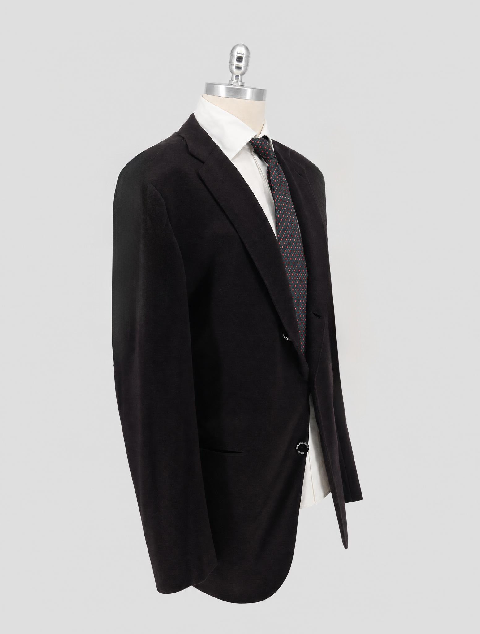 Kiton Brown Cashmere Silk Blazer