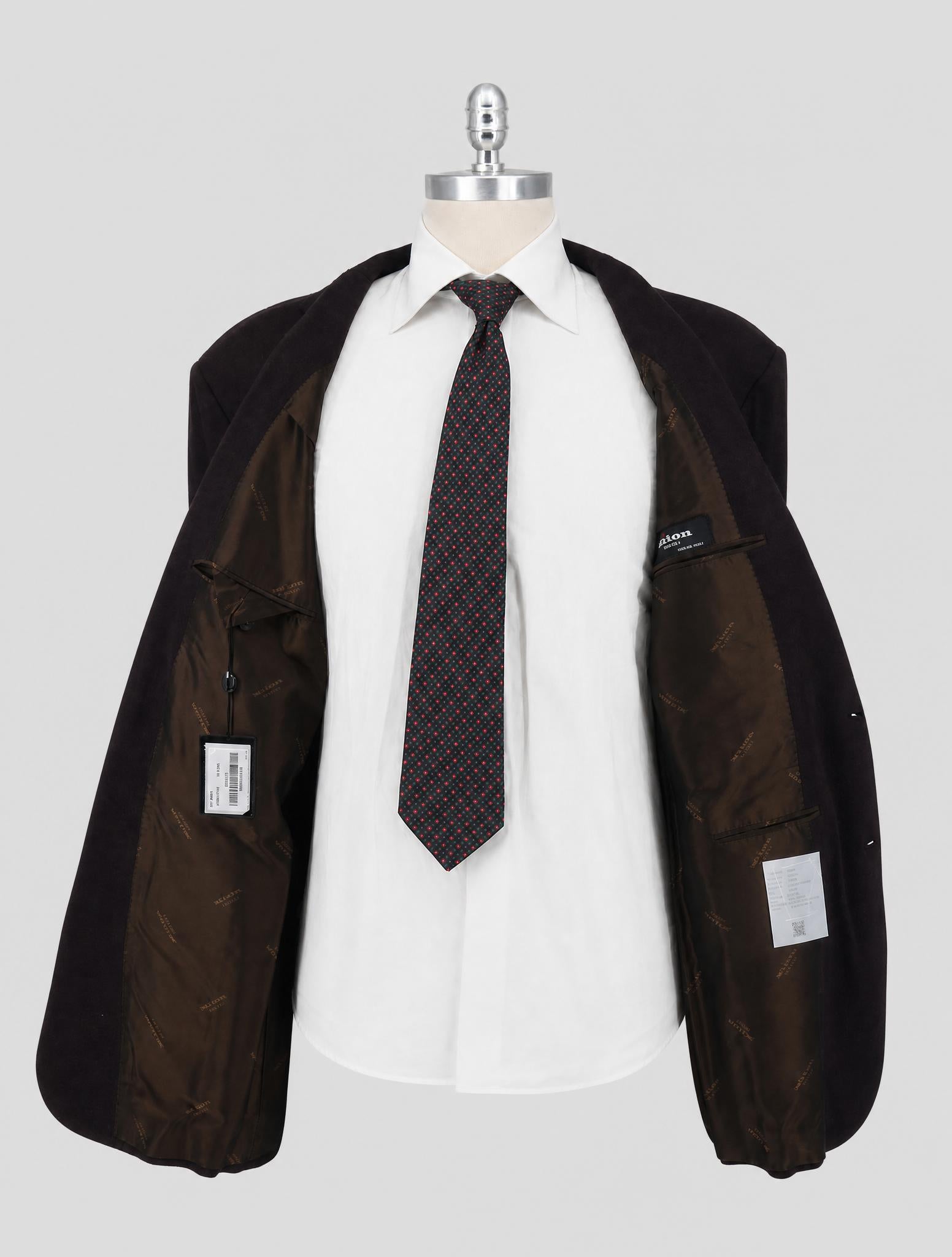 Kiton Brown Cashmere Silk Blazer