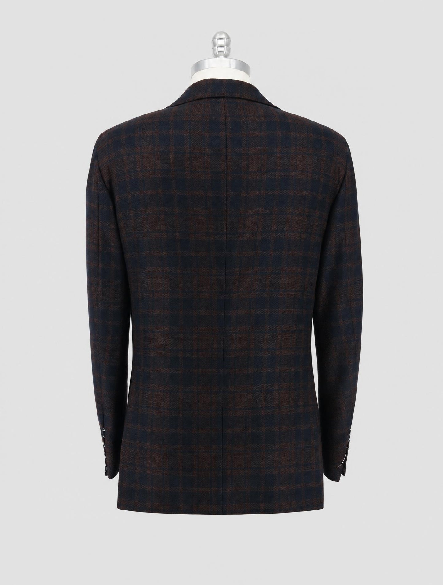 Kiton Blue Brown Cashmere Blazer