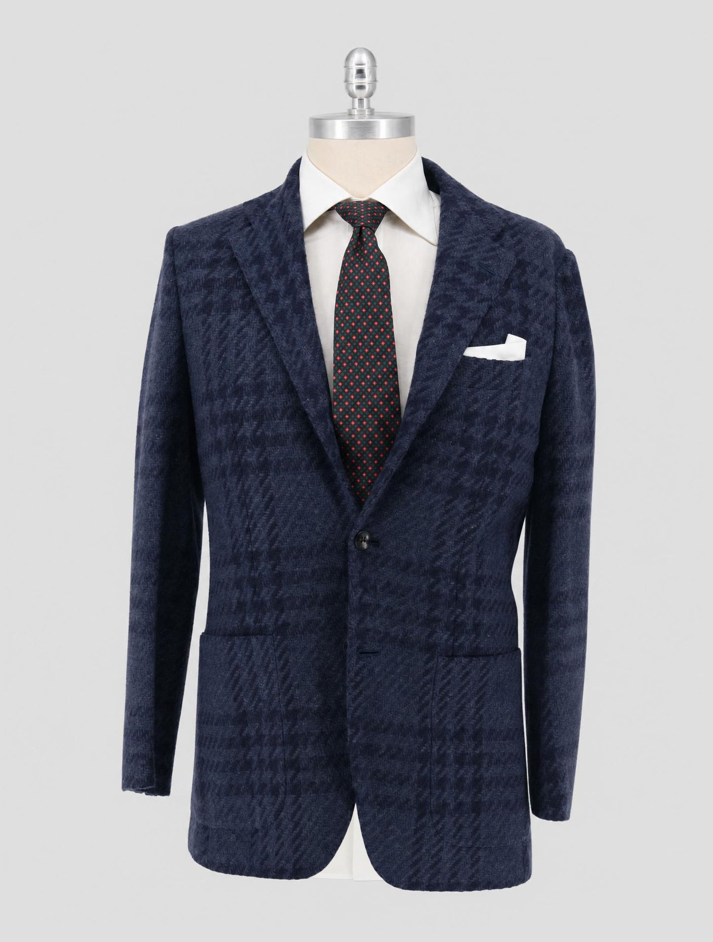 Kiton Blue Dark Blue Cashmere Blazer