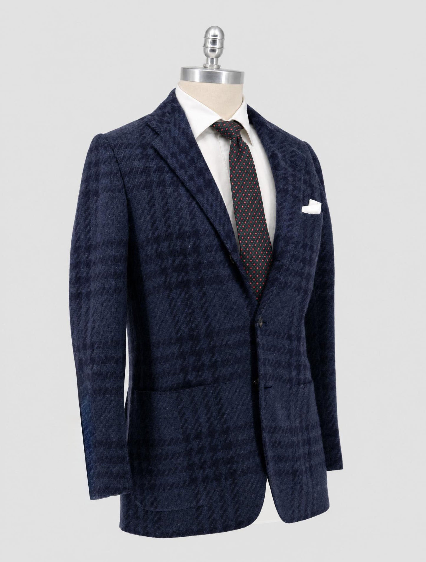 Kiton Blue Dark Blue Cashmere Blazer