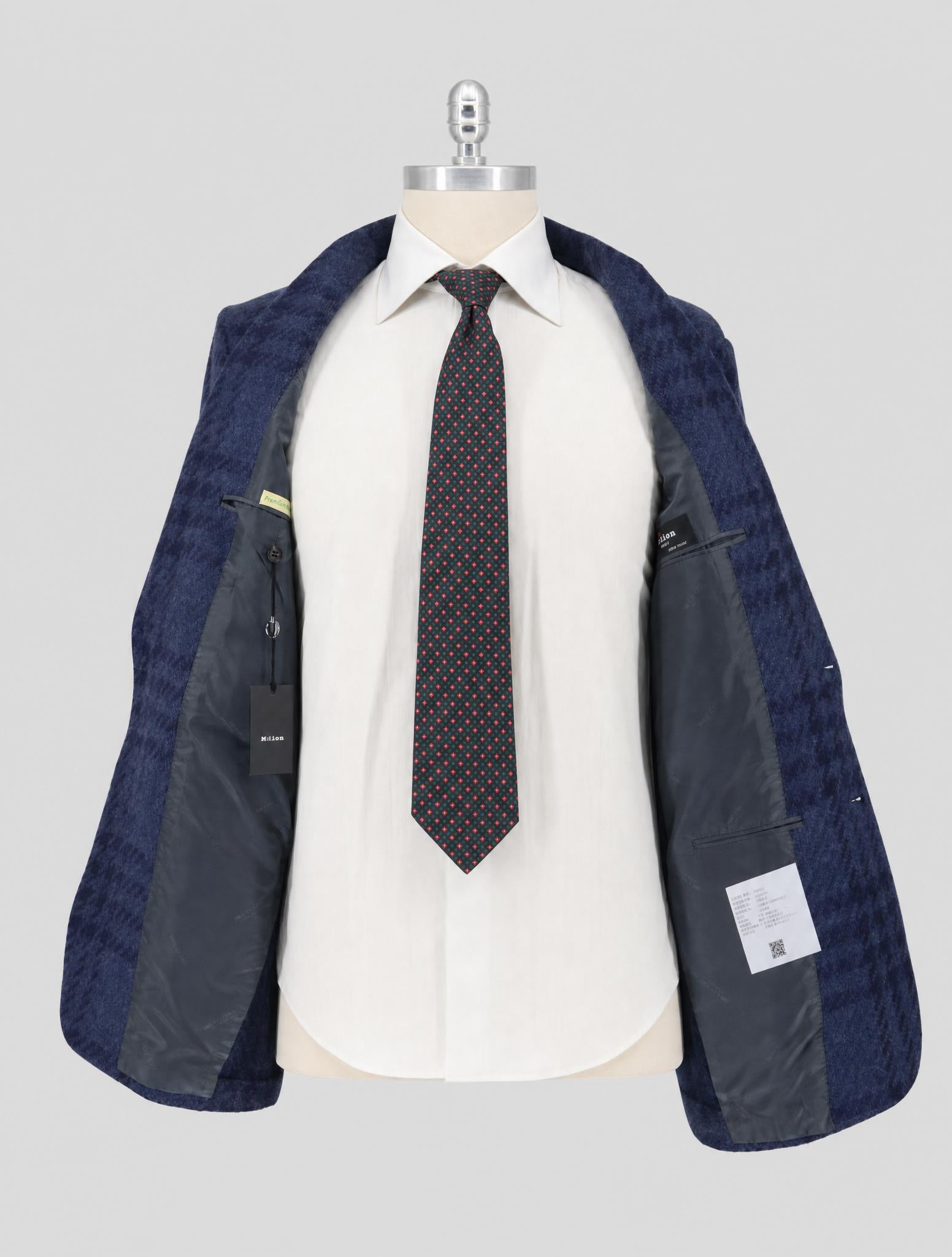 Kiton Blue Dark Blue Cashmere Blazer
