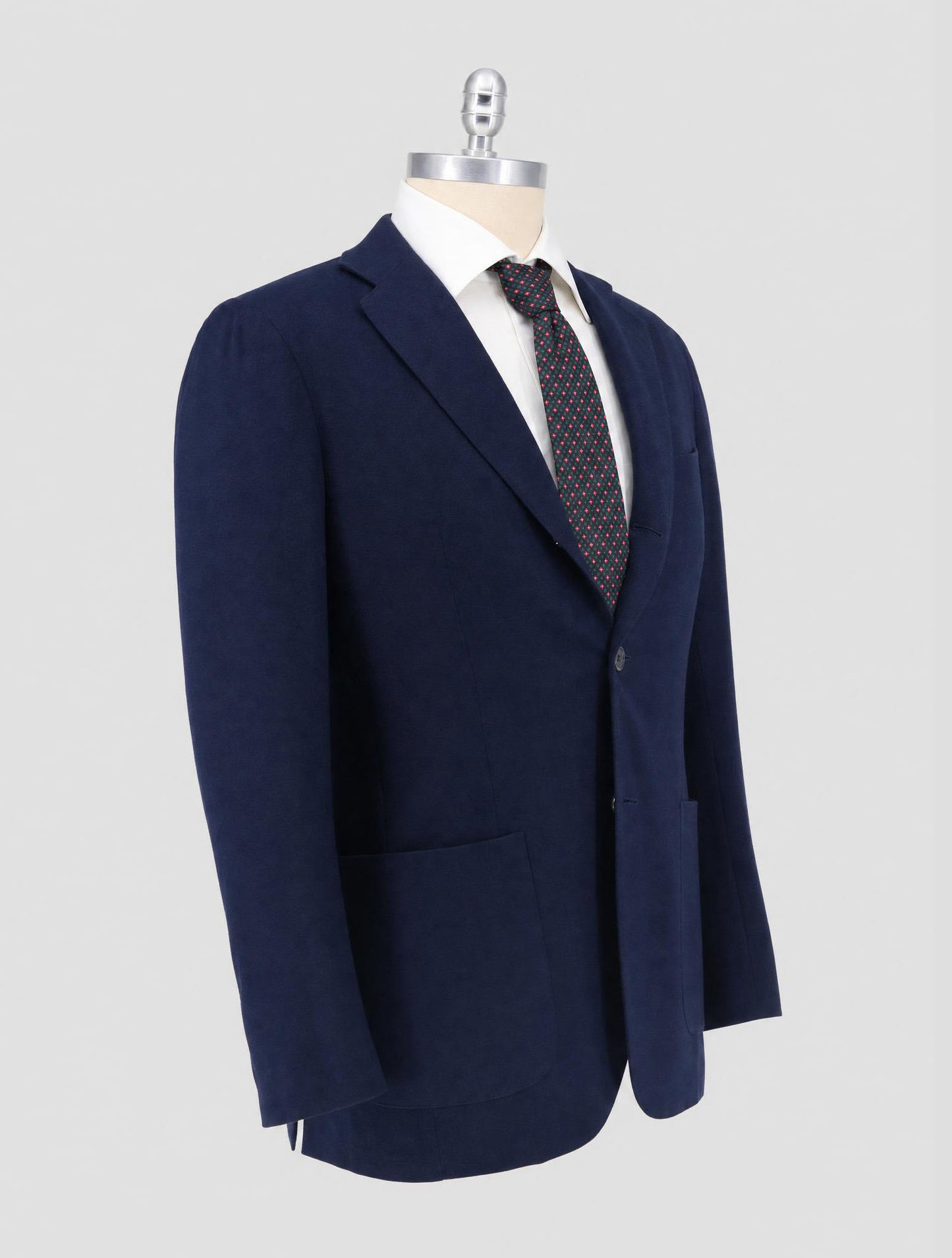 Kiton Blue Vicuna Peru Silk Blazer