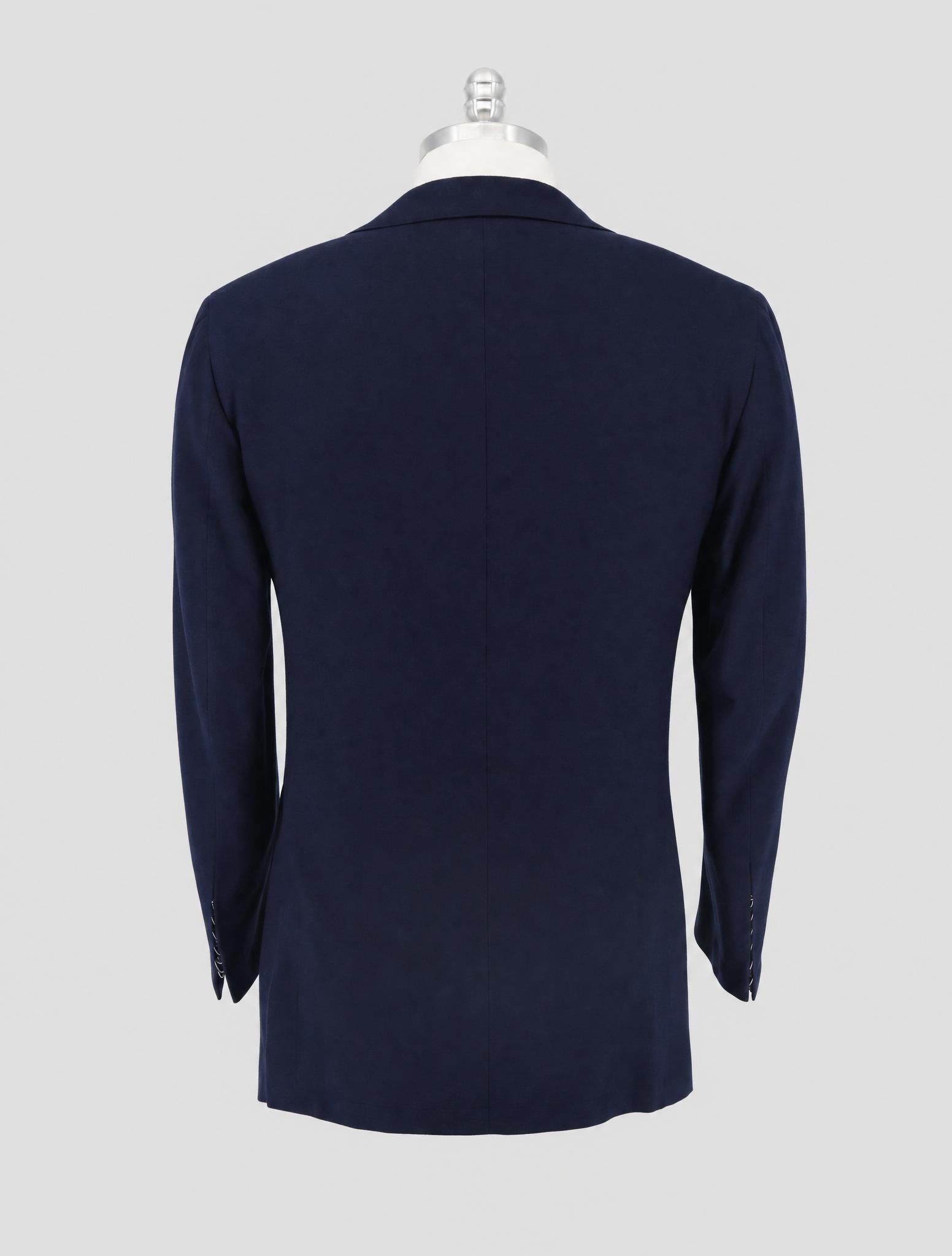 Kiton Blue Vicuna Peru Silk Blazer