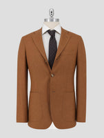 Kiton Brown Vicuna Peru Silk Blazer