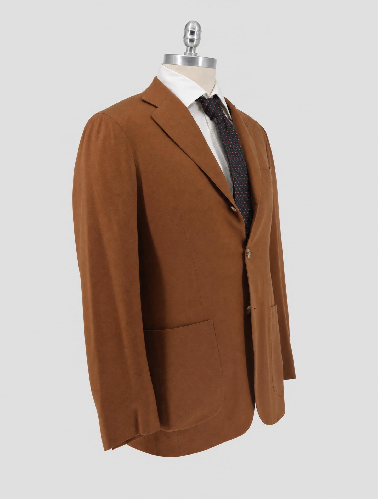 Kiton Brown Vicuna Peru Silk Blazer