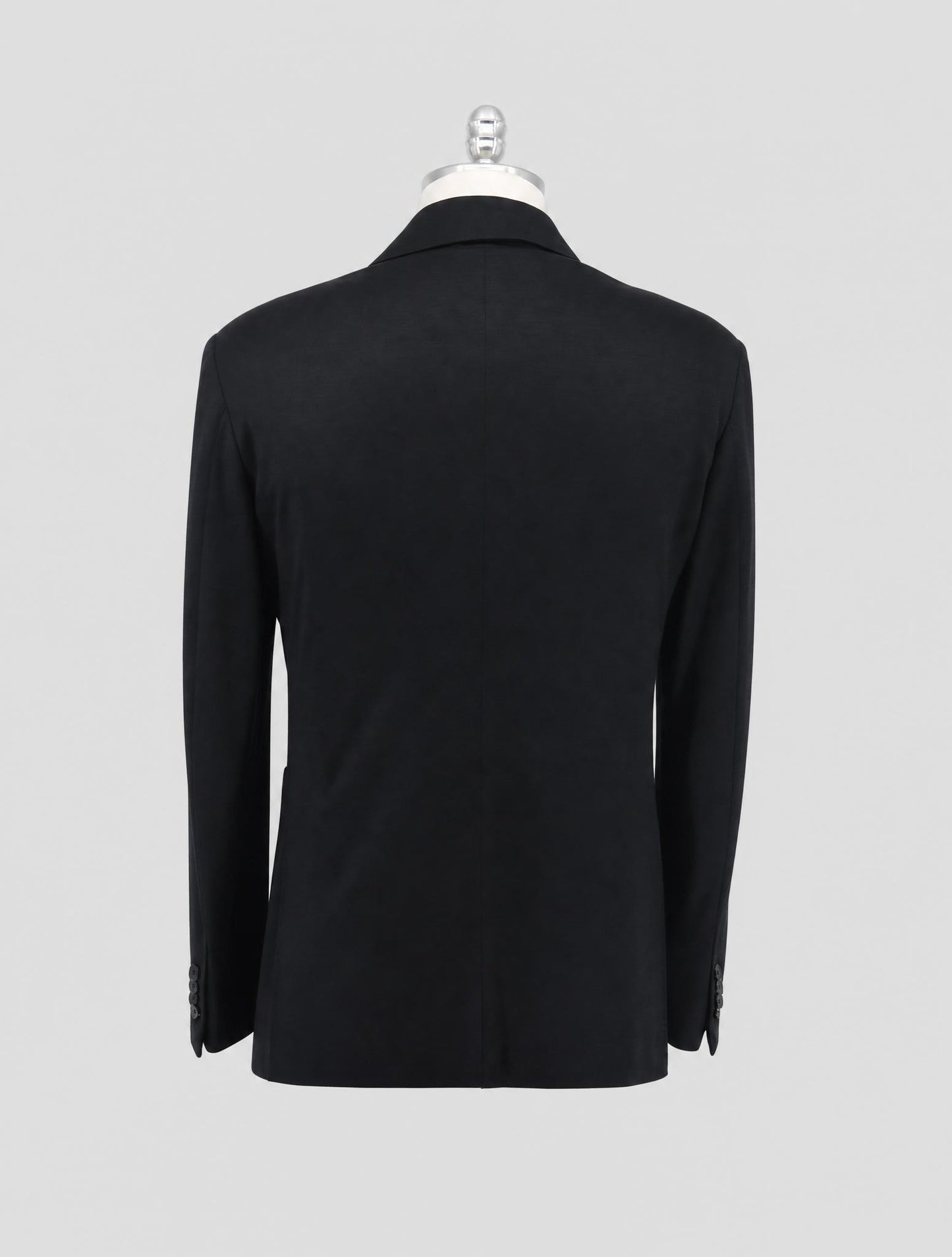 Kiton Knt Black Wool Blazer