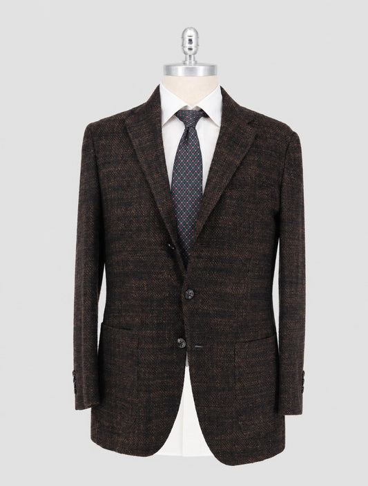 Kiton Brown Cashmere Silk Blazer