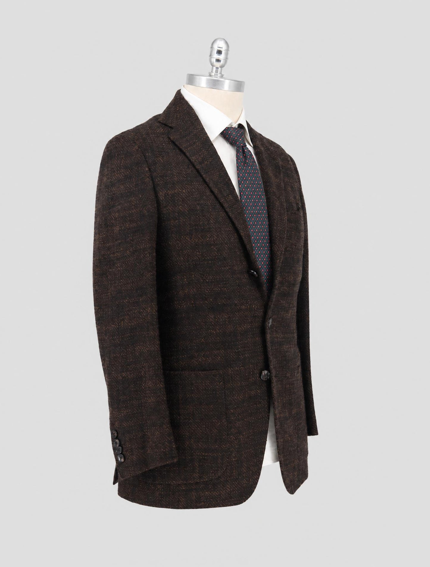 Kiton Brown Cashmere Silk Blazer