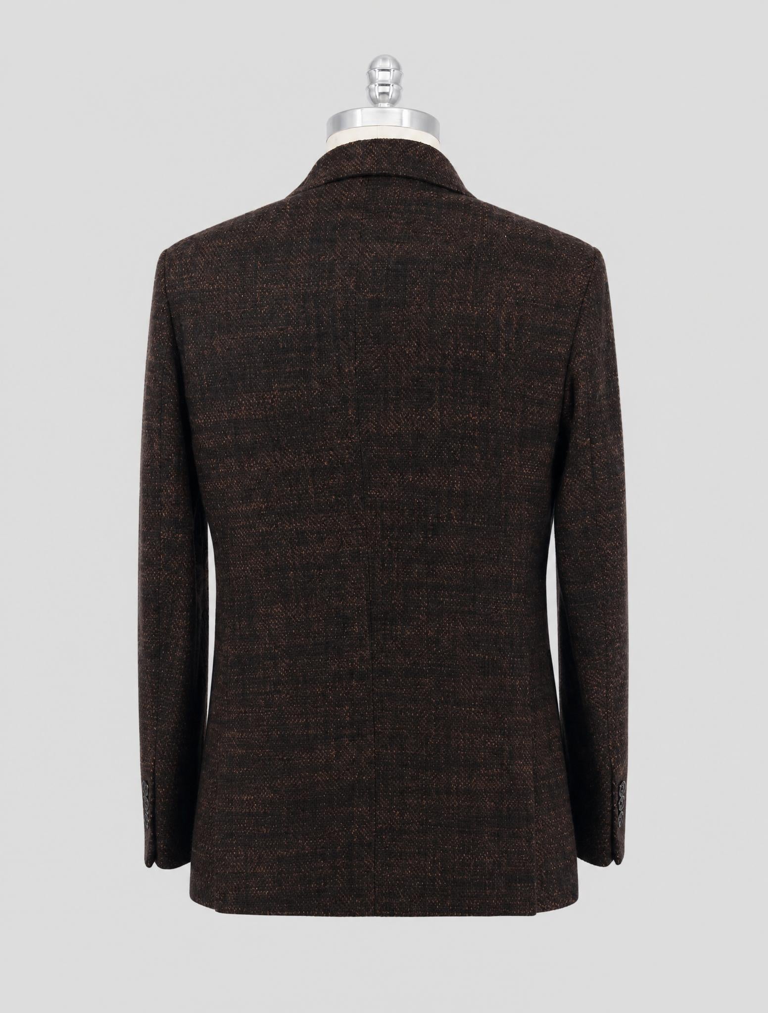 Kiton Brown Cashmere Silk Blazer