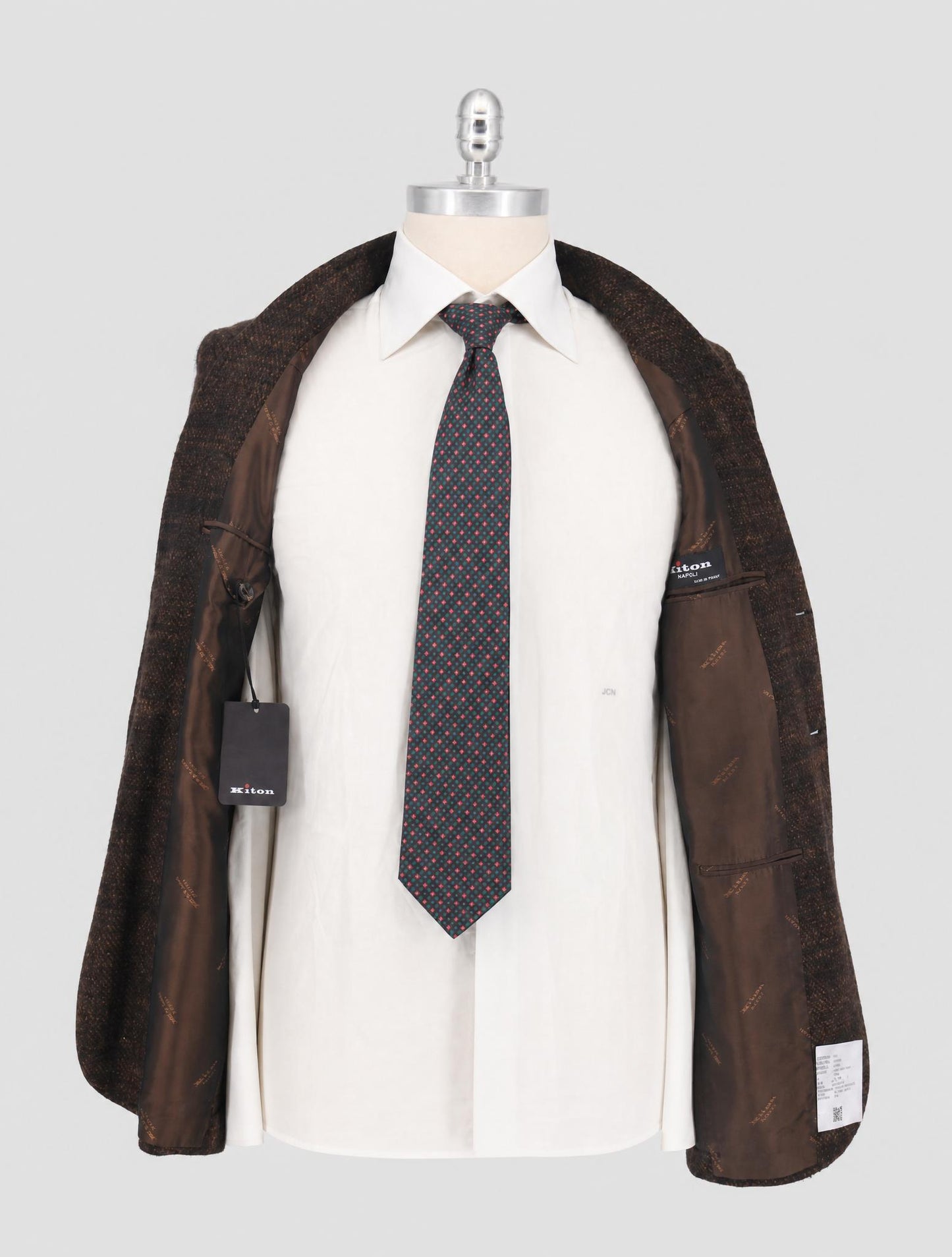 Kiton Brown Cashmere Silk Blazer