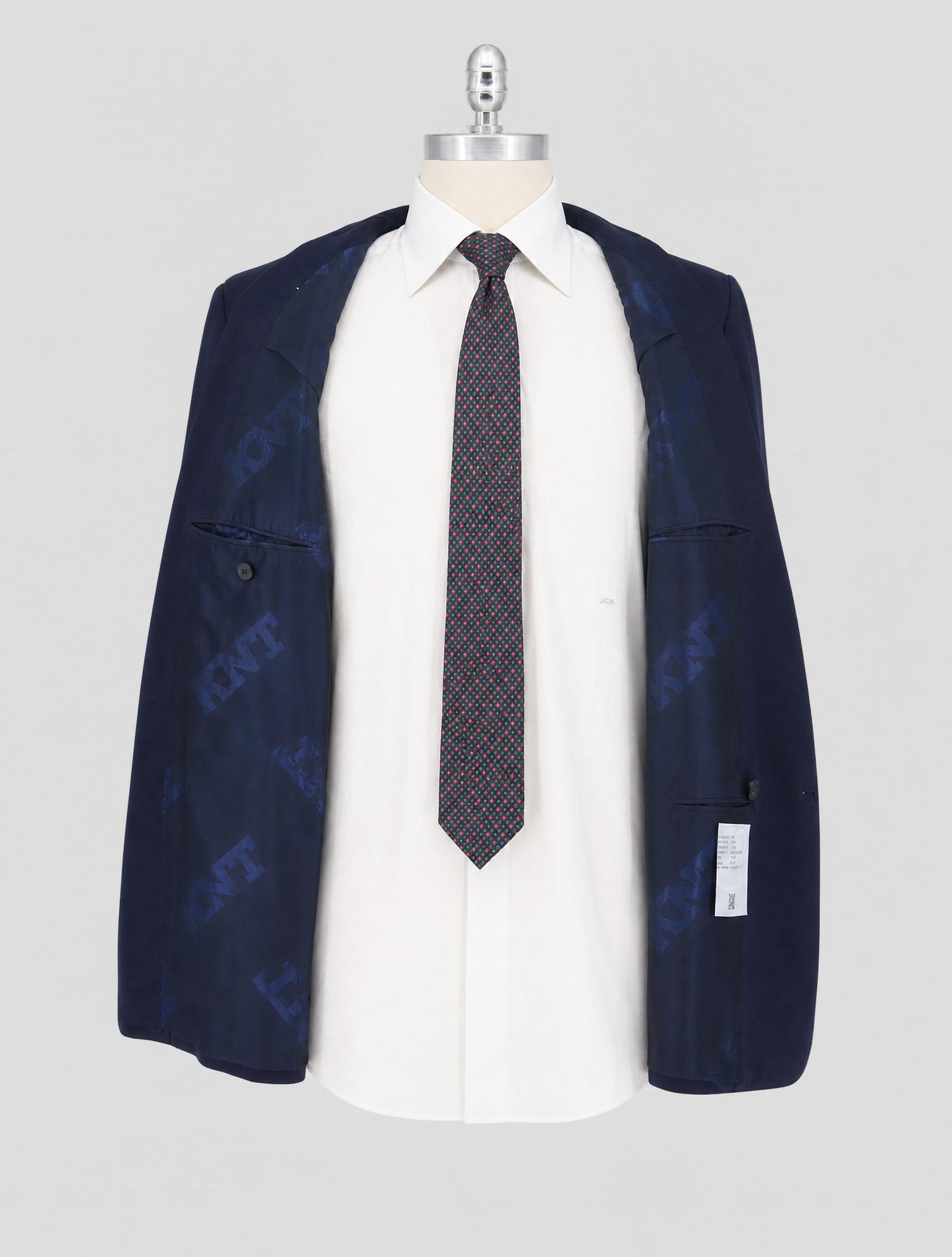 Kiton Knt Blue Wool Blazer