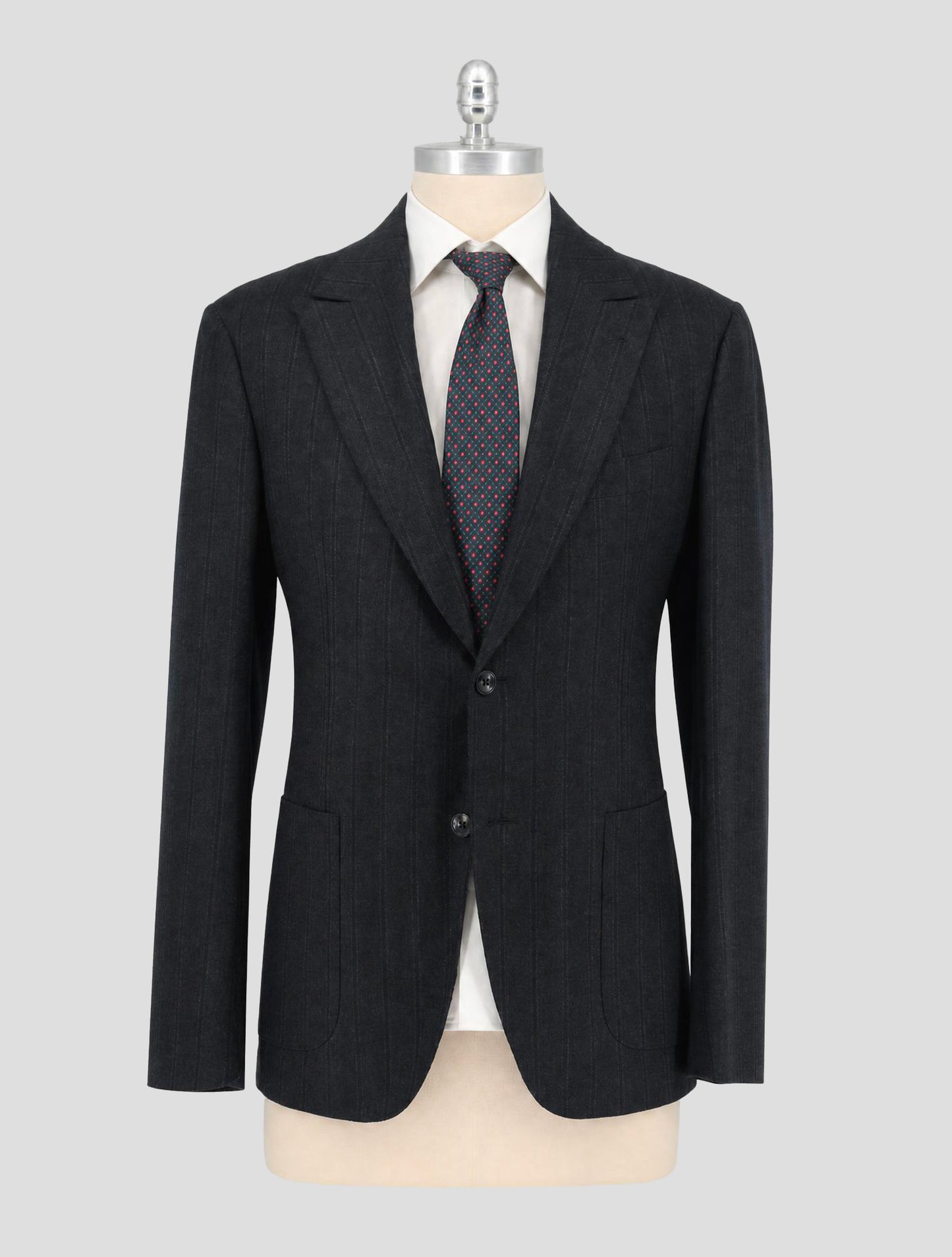 Kiton Gray Cashmere Suit
