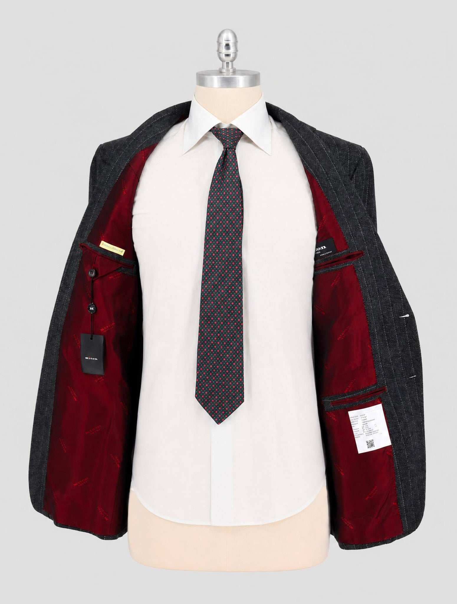 Kiton Gray Cashmere Suit
