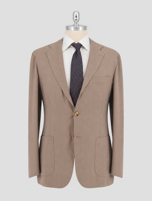 Kiton Beige Lyocell Viscose Silk Suit