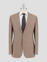 Kiton Beige Lyocell Viscose Silk Suit