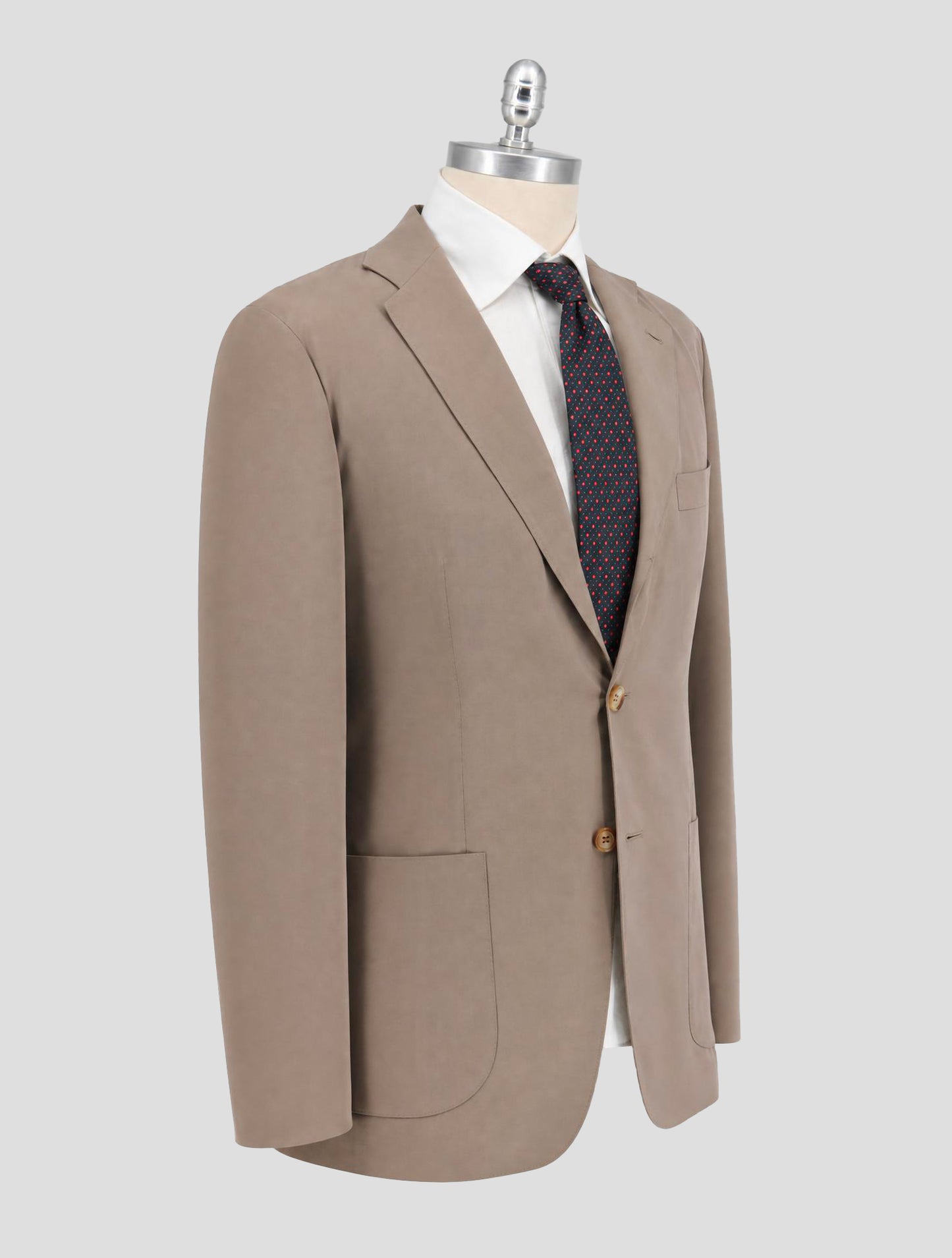 Kiton Beige Lyocell Viscose Silk Suit