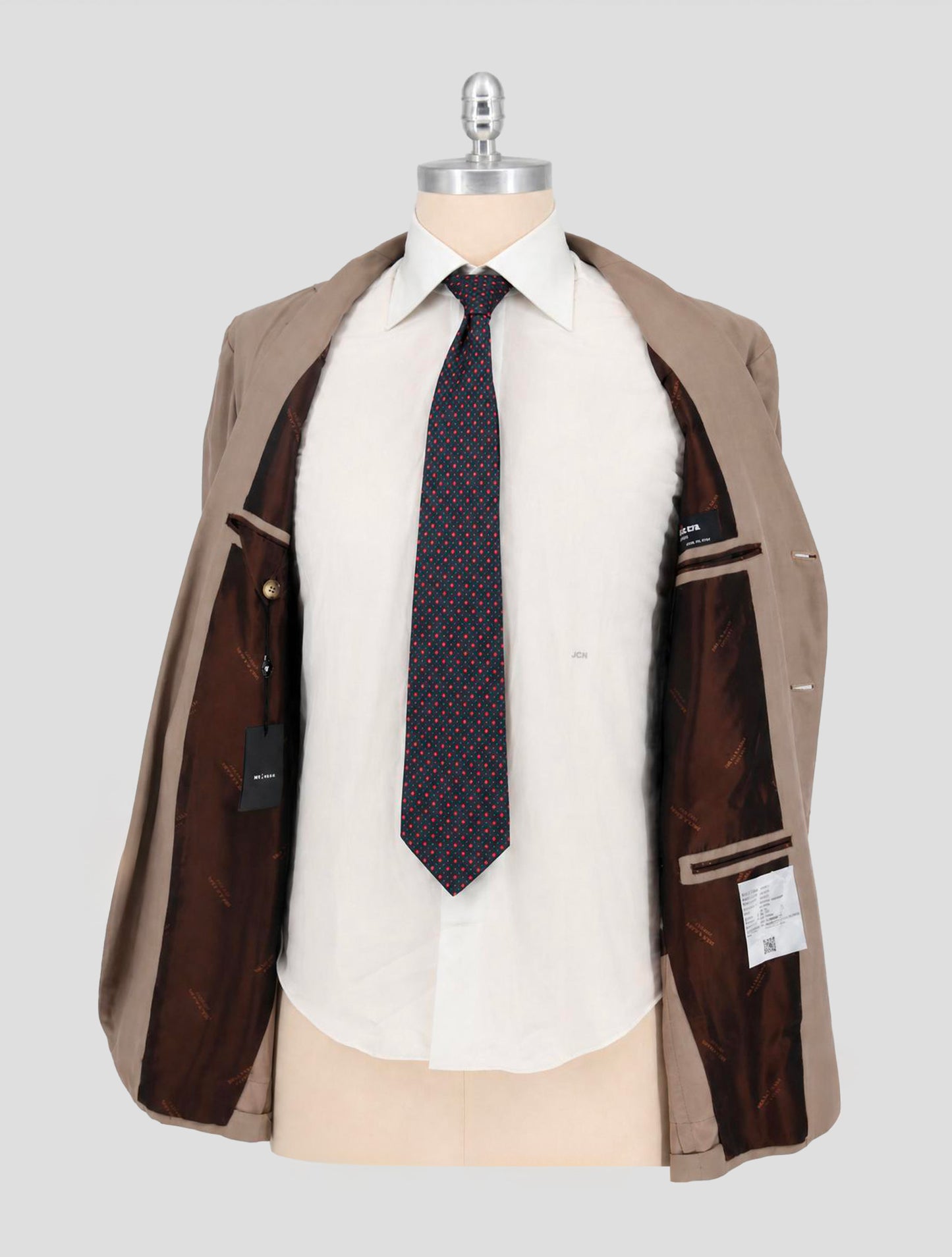Kiton Beige Lyocell Viscose Silk Suit