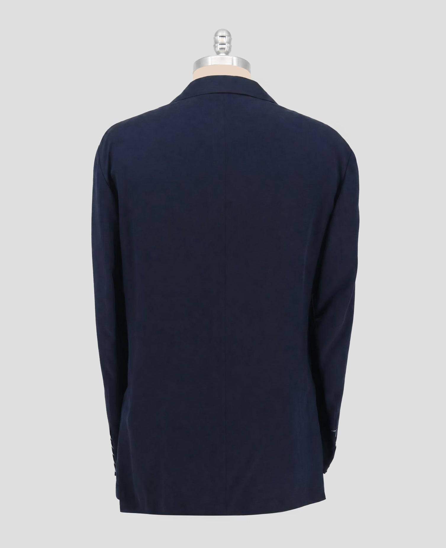 Kiton Blue Lyocell Viscose Silk Suit