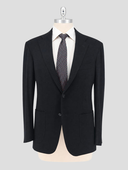 Kiton Black Virgin Wool 12.9 Micron Suit