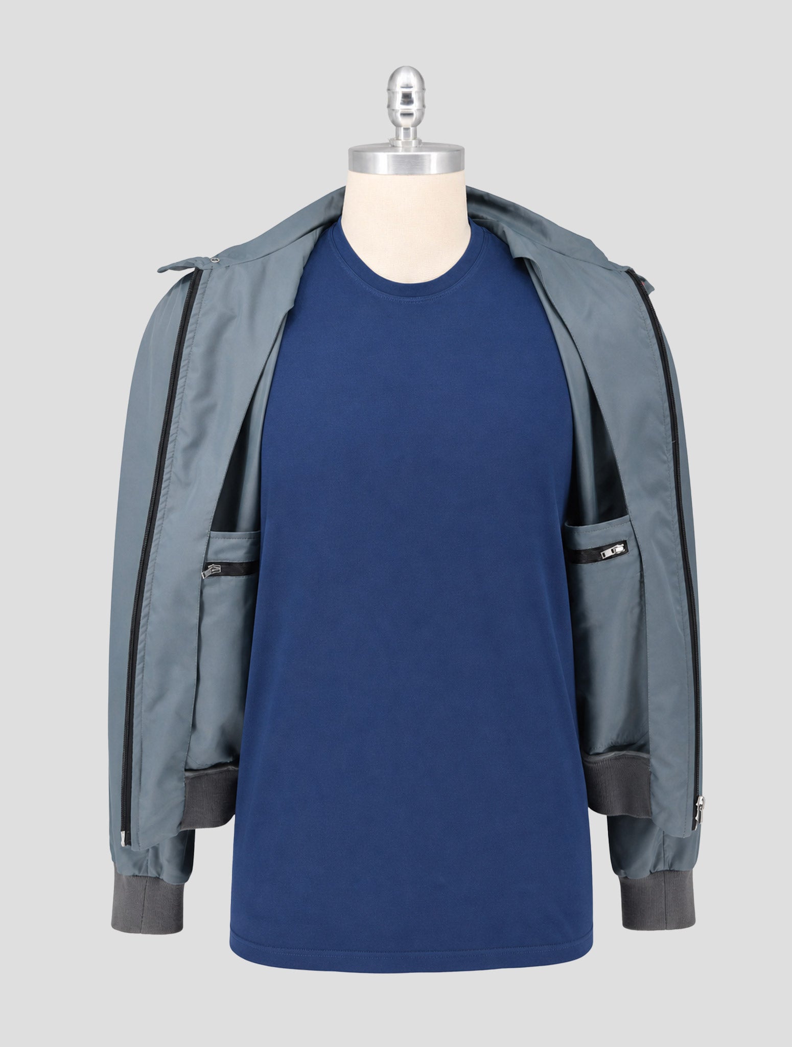 Kiton Gray Pl Coat