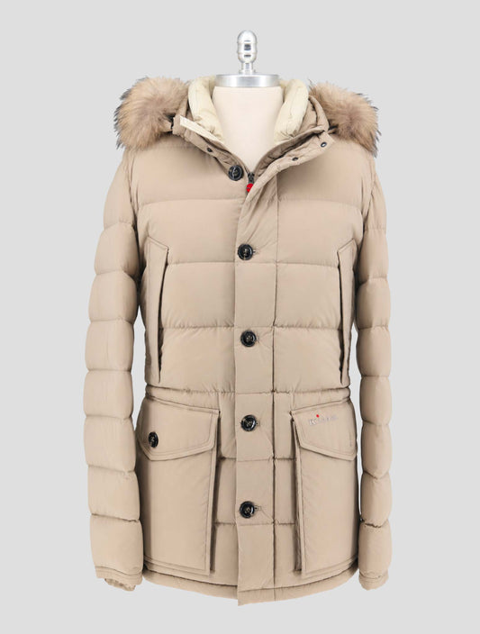 Kiton Beige Pa  Ea Coat
