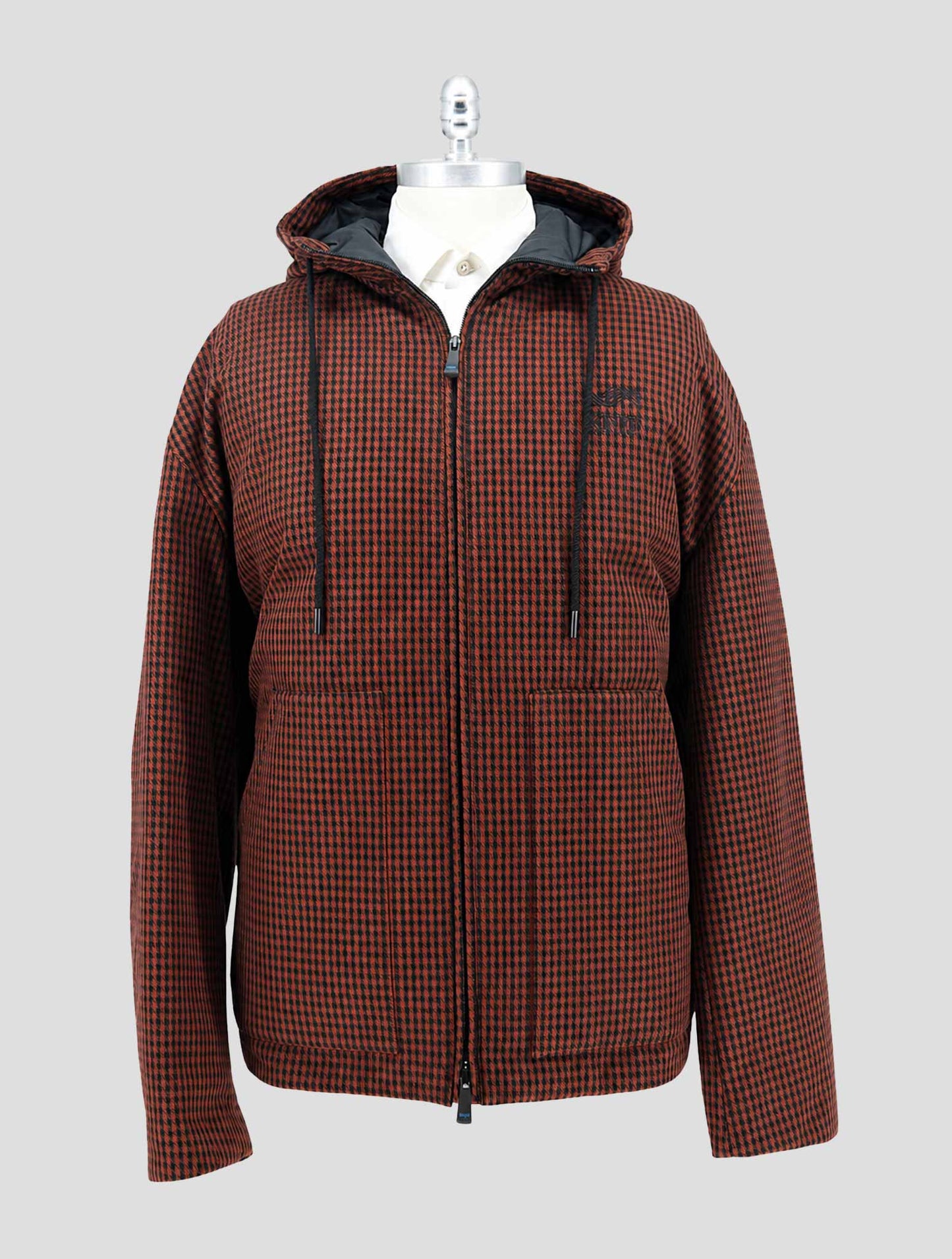 Kiton Brown Black Pl Coat
