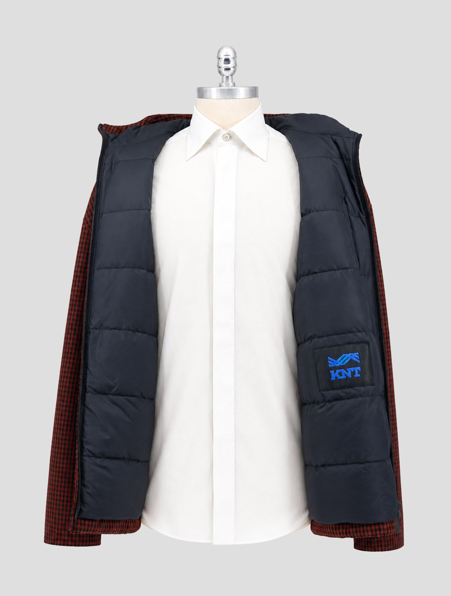 Kiton Brown Black Pl Coat