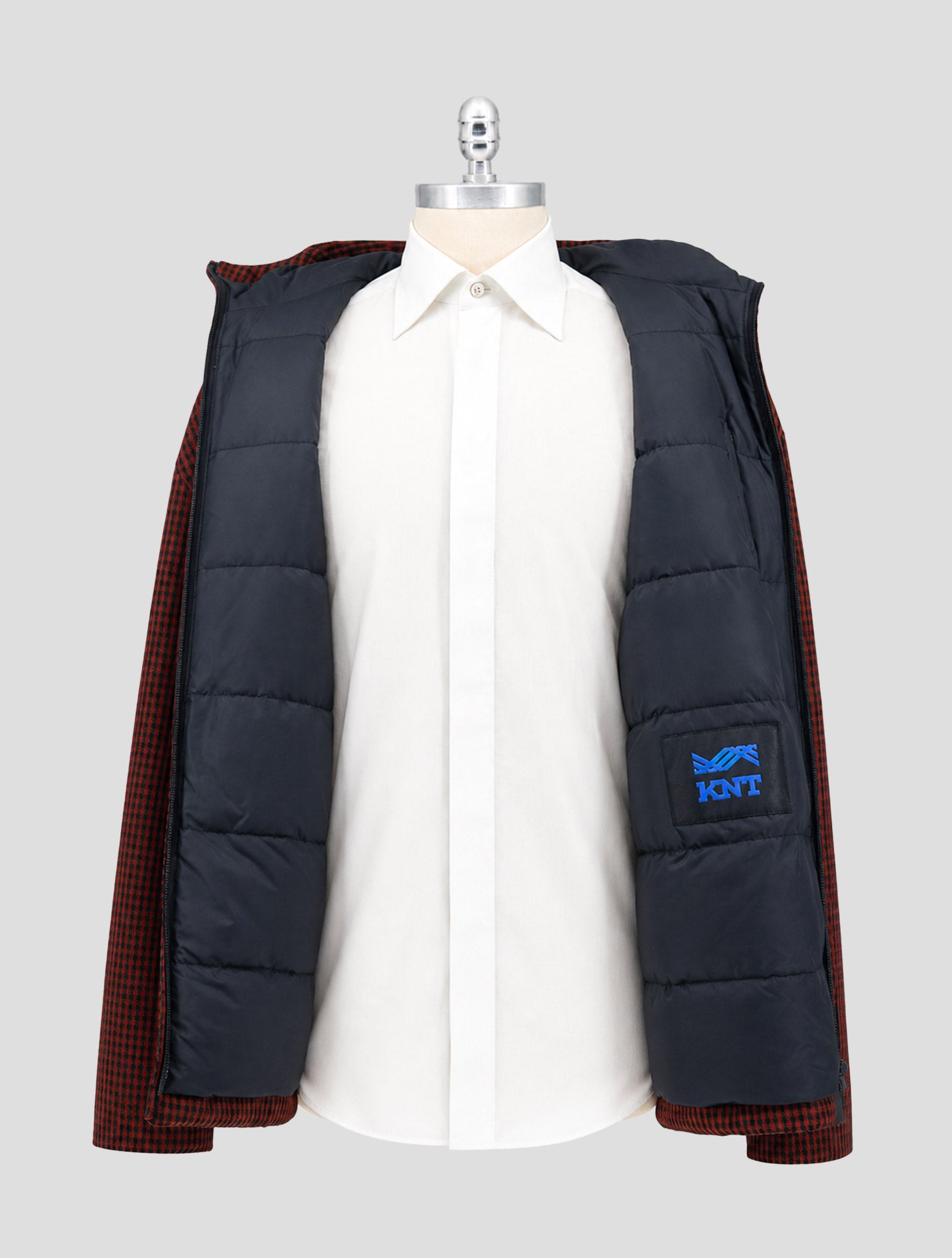 Kiton Brown Black Pl Coat