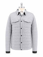 Kiton Gray Cotton Cashmere Coat