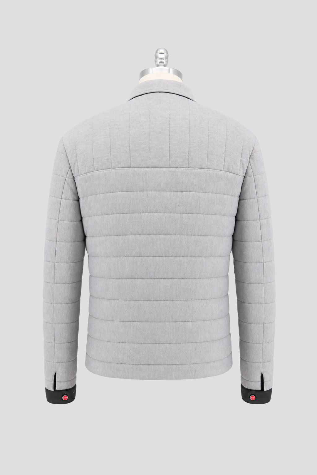 Kiton Gray Cotton Cashmere Coat