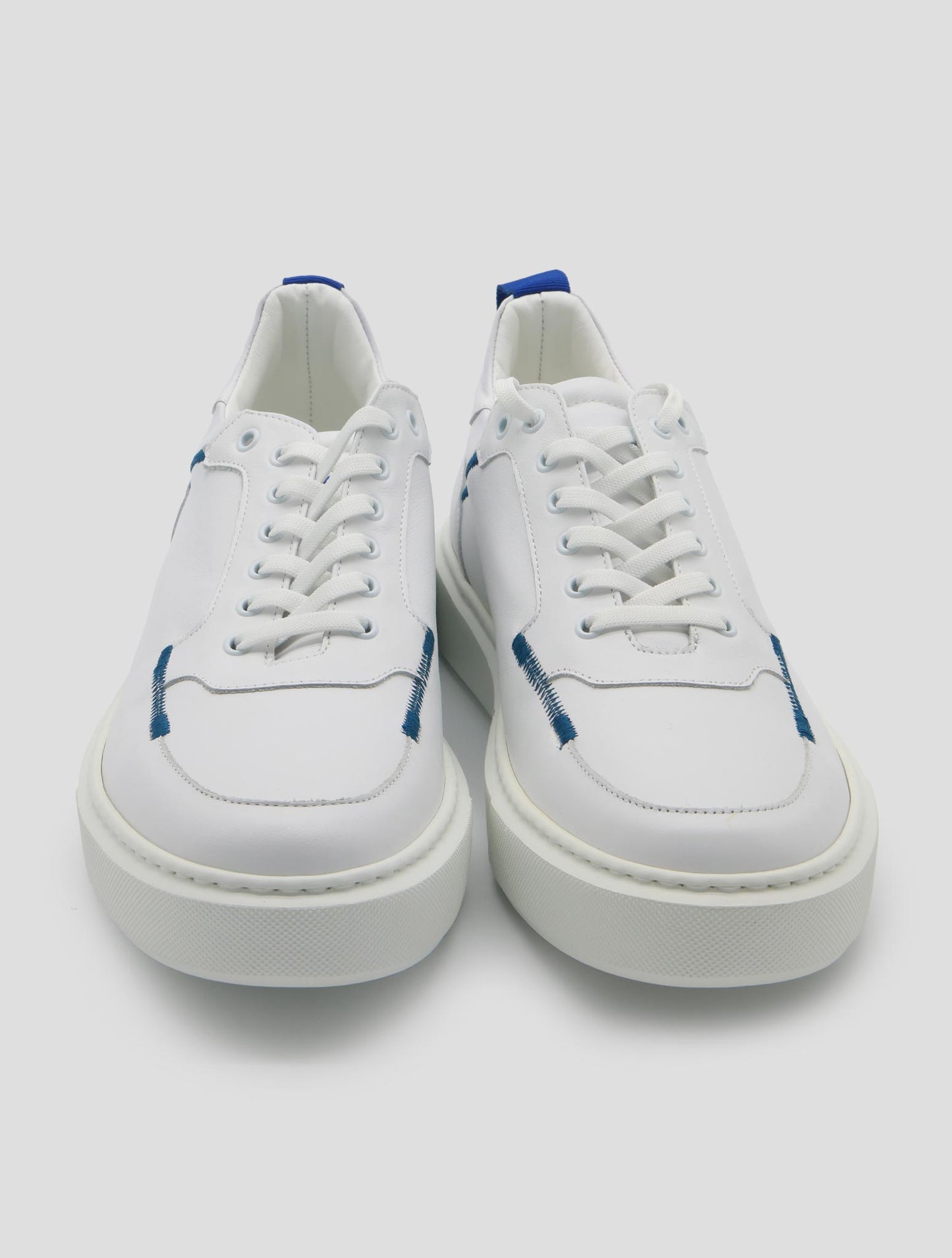 Kiton Knt White Leather Sneakers