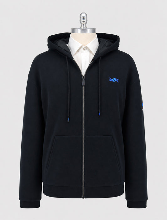 Kiton Knt Black Modal Coat