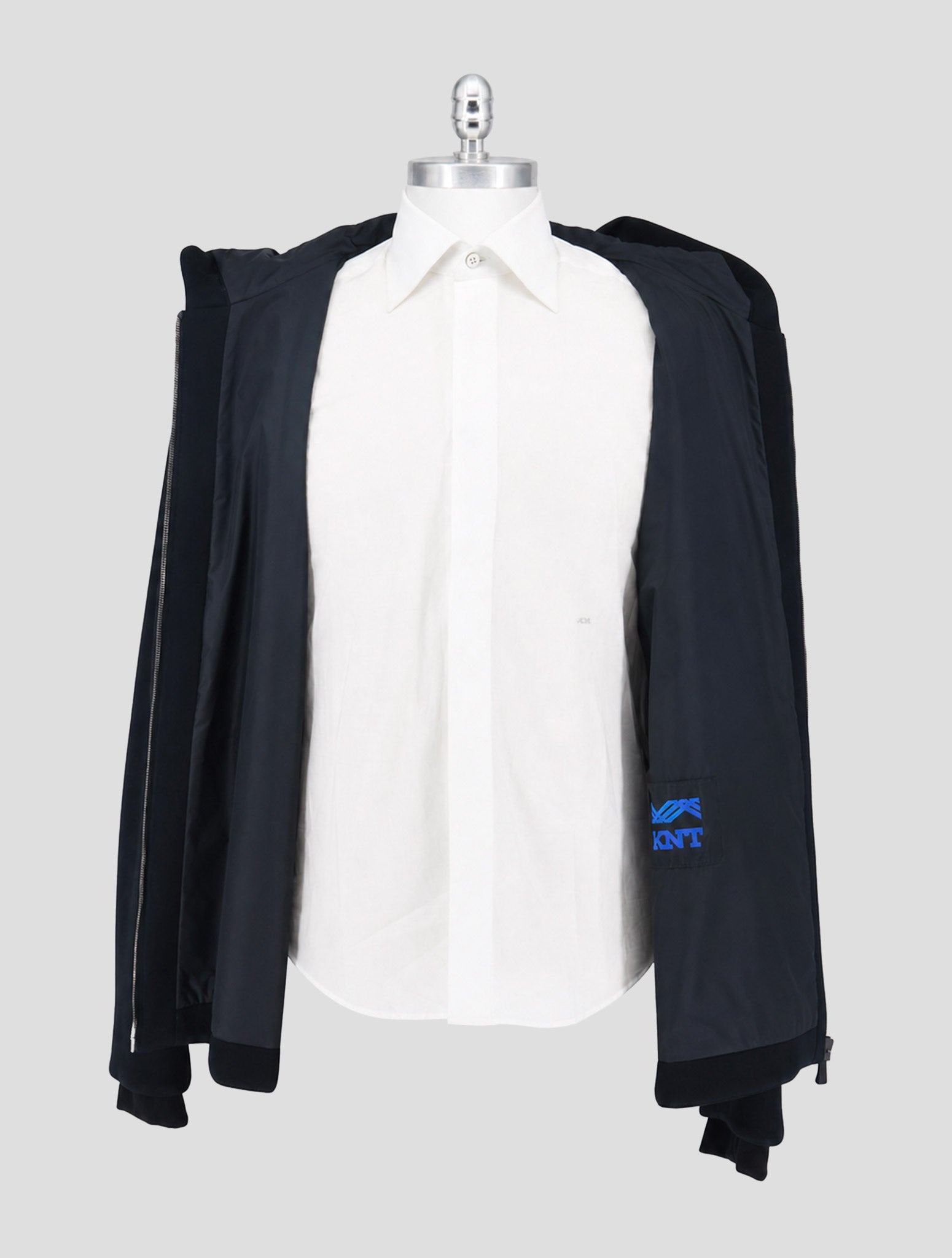 Kiton Knt Black Modal Coat