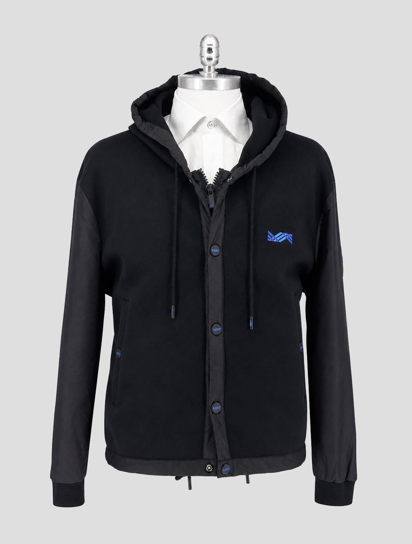 Kiton Knt Black Modal Coat