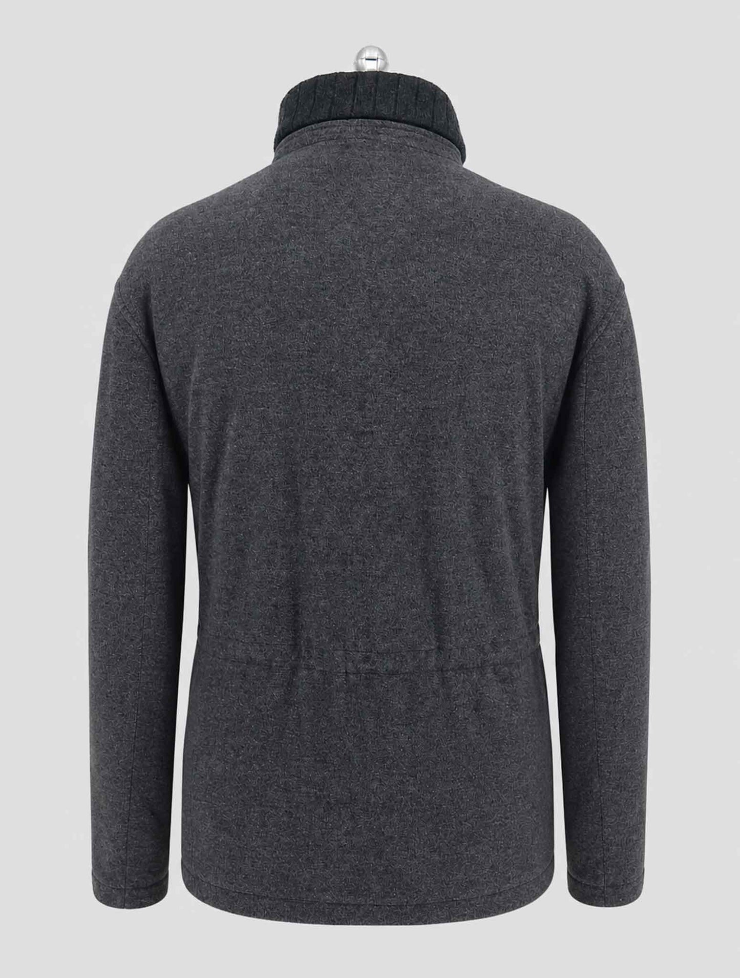 Kiton Gray Virgin Wool Silk Cashmere Ea Coat