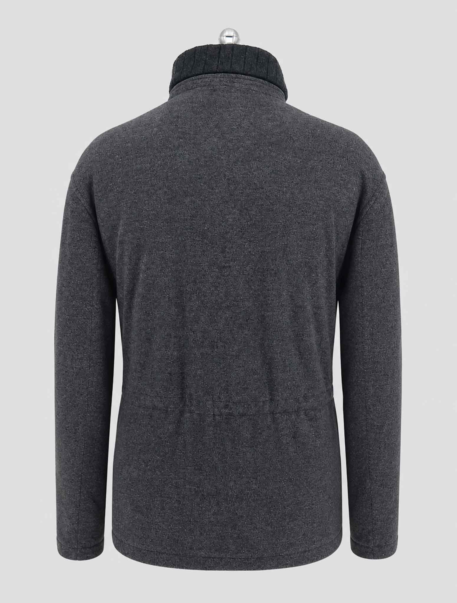 Kiton Gray Virgin Wool Silk Cashmere Ea Coat
