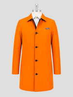 Kiton Knt Orange Black Pl Reverse Overcoat