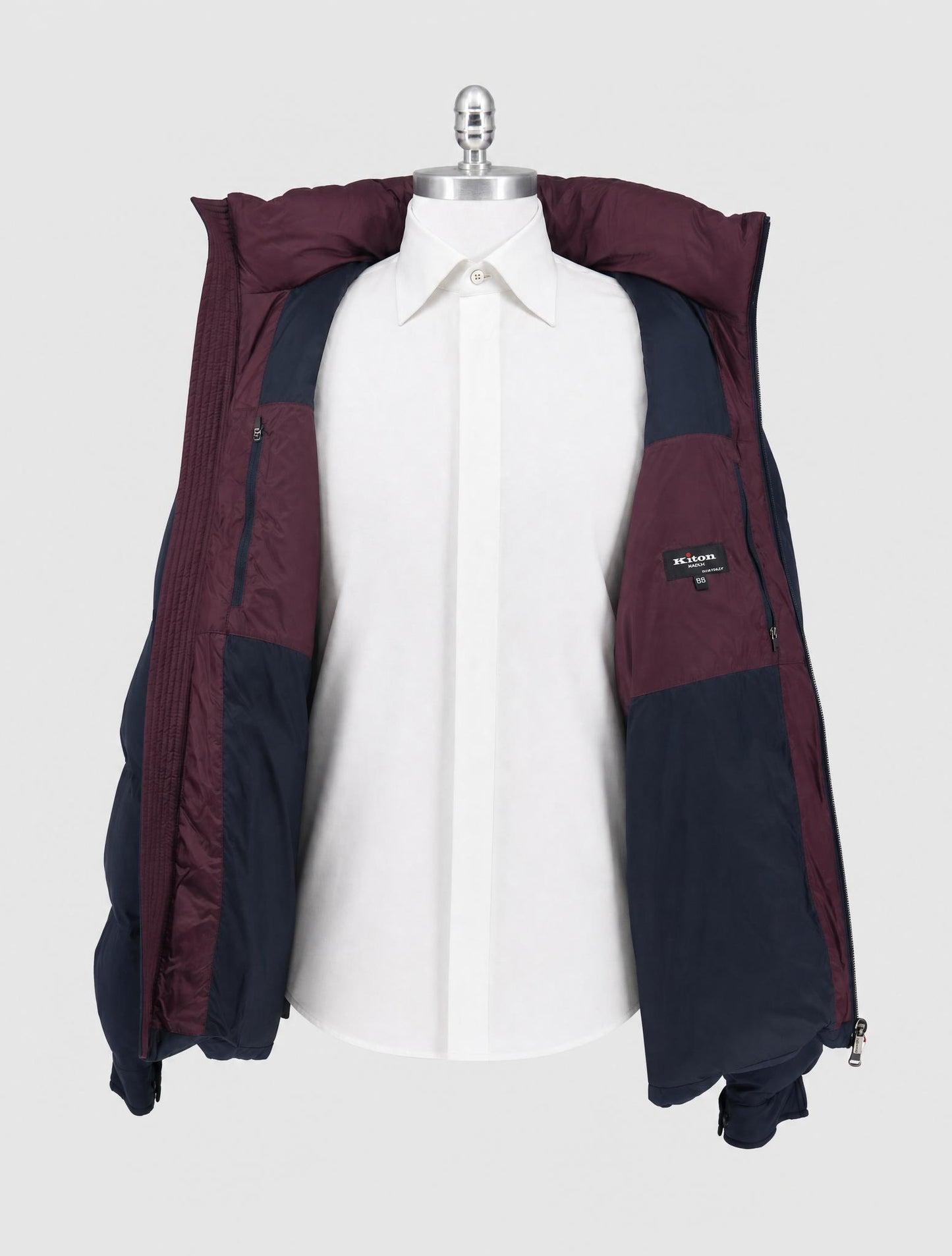 Kiton Blue Pa  Ea Coat