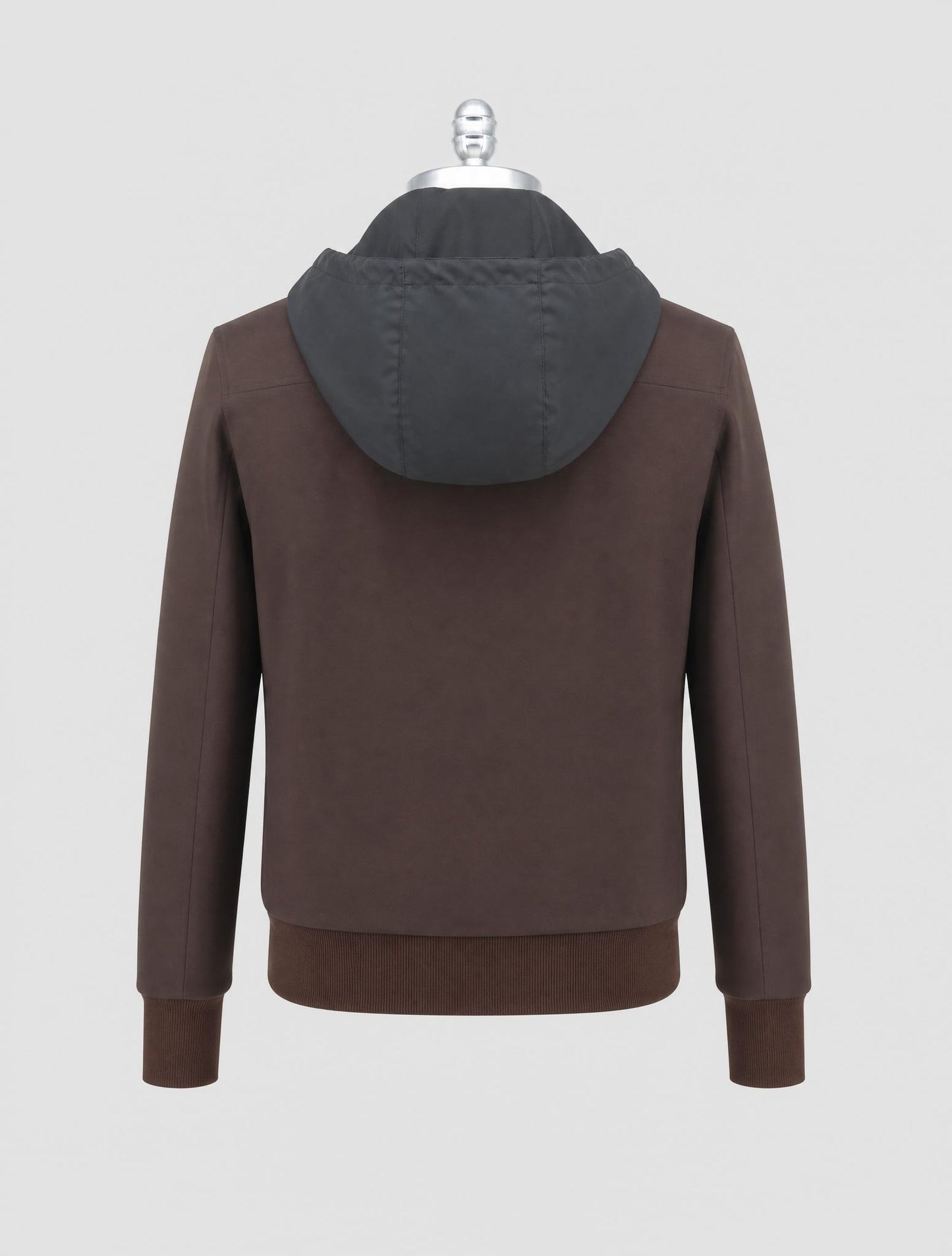 Kiton Knt Brown Pl Cotton Pa Coat