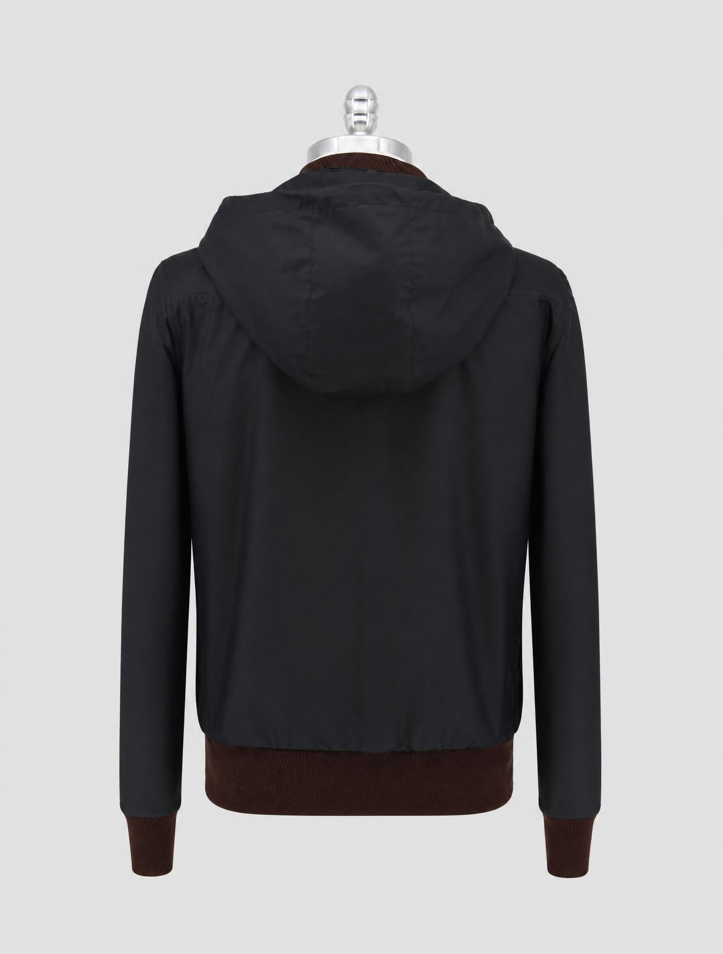 Kiton Knt Brown Pl Cotton Pa Coat