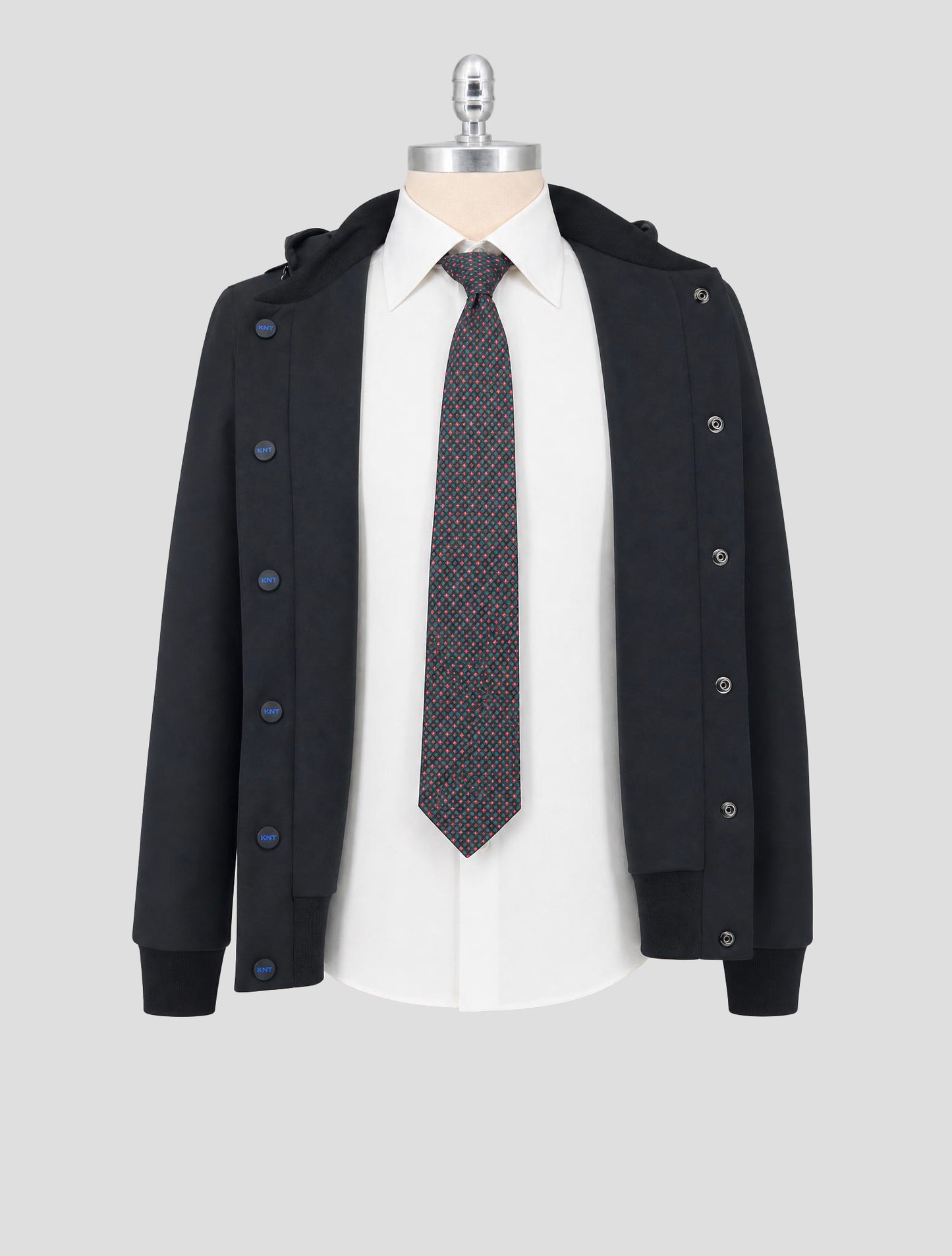 Kiton Black Pl Cotton Pa Ea Coat