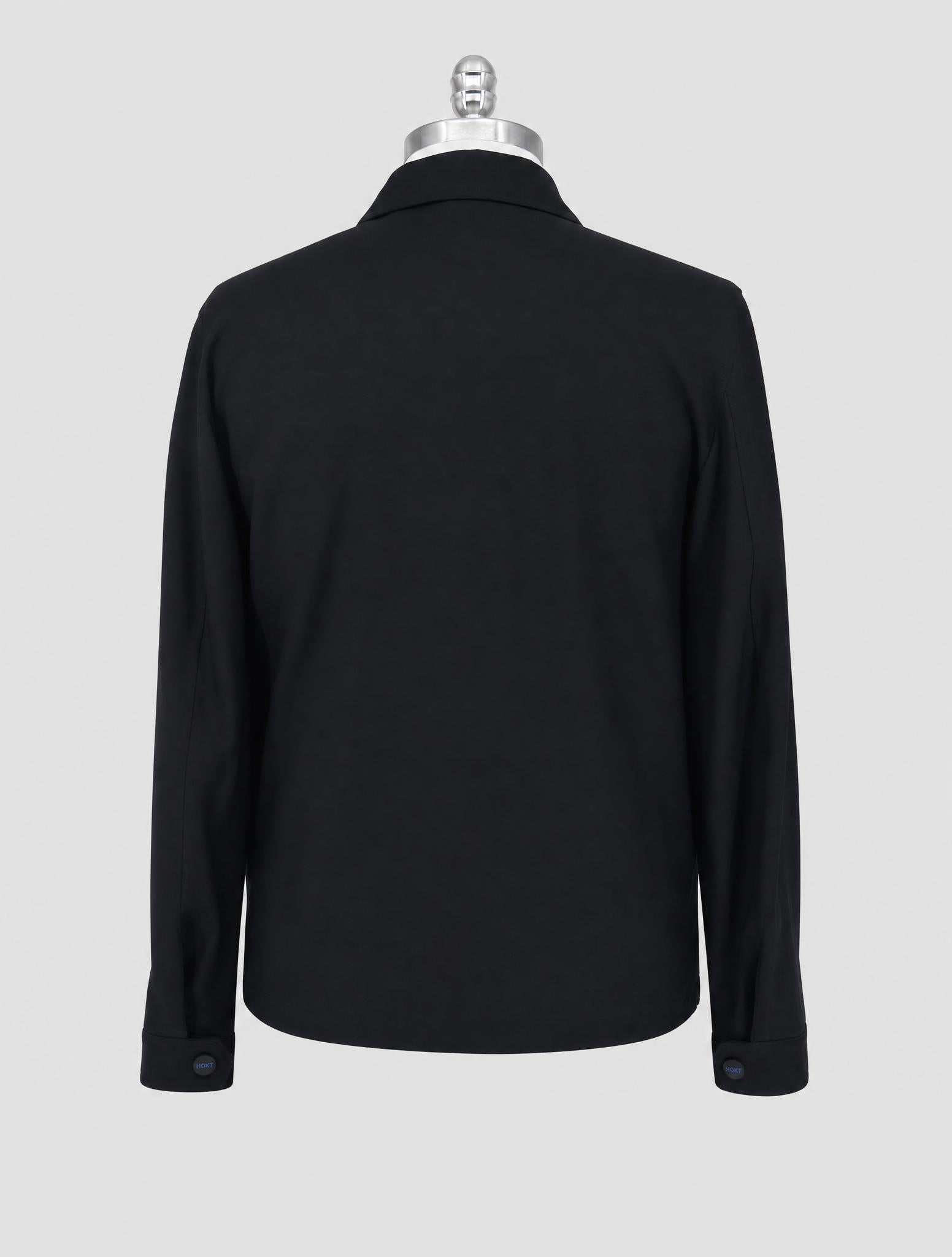 Kiton Knt Black Virgin Wool Coat