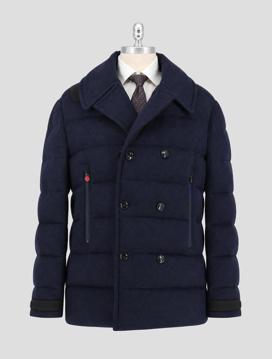 Kiton Blue Cashmere Coat