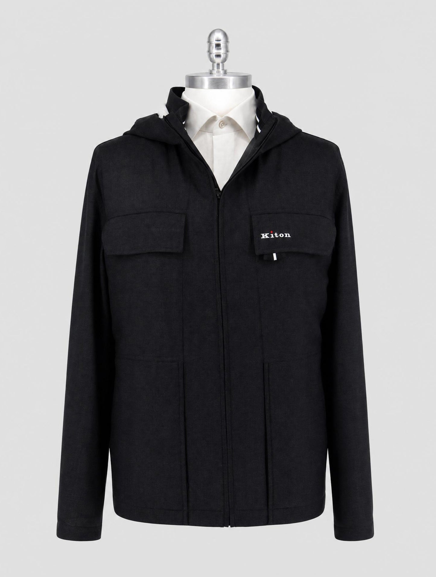 Kiton Gray Wool Coat