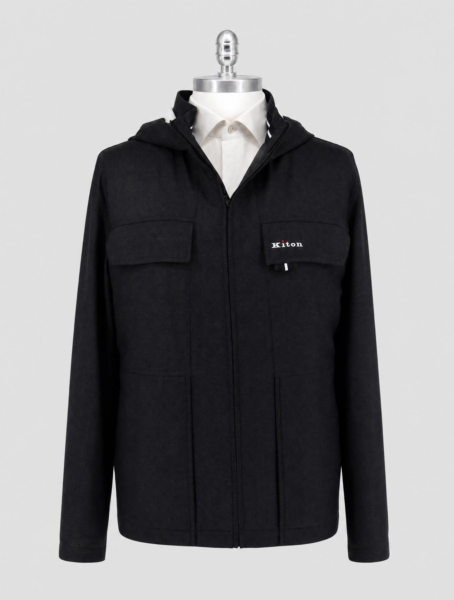 Kiton Gray Wool Coat